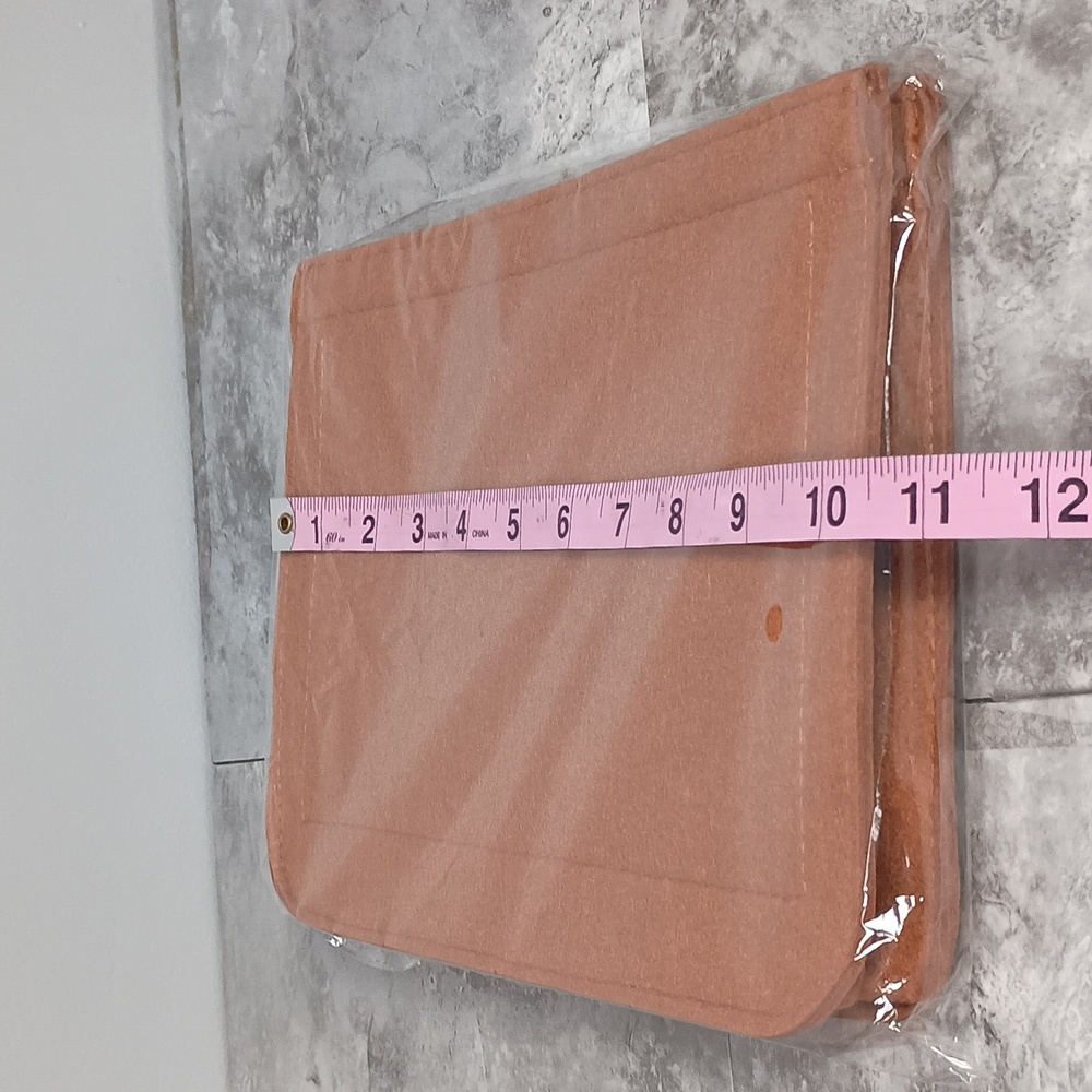 Womens Size Medium Felt Organizer-for Hermes Evelyne III Bag Insert Brown Lux - Picture 6 of 7